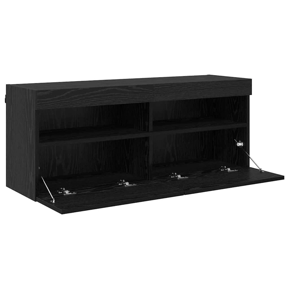 TV staliukas TV sieninė spintelė 100 x 30 x 40 cm Juodas ąžuolas