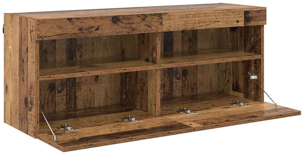 TV staliukas TV sieninė spintelė 100 x 30 x 40 cm Senovinis medis