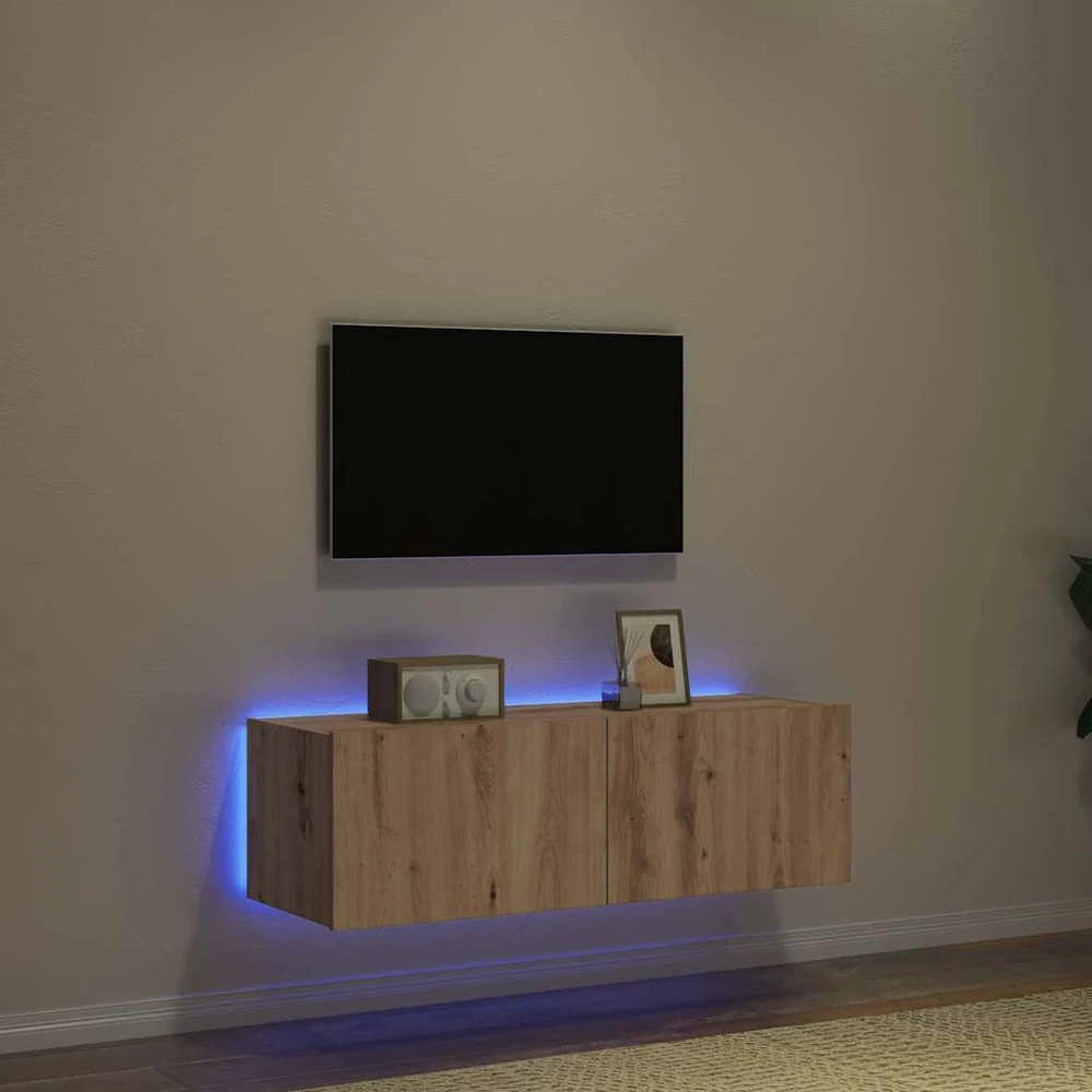 TV staliukas TV sieninė spintelė 100 x 35 x 31 cm Amatininkų ąžuolas