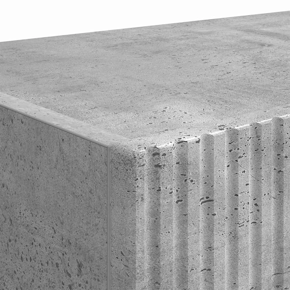 TV staliukas TV sieninė spintelė 2 vnt. Betono pilka Apdirbta mediena