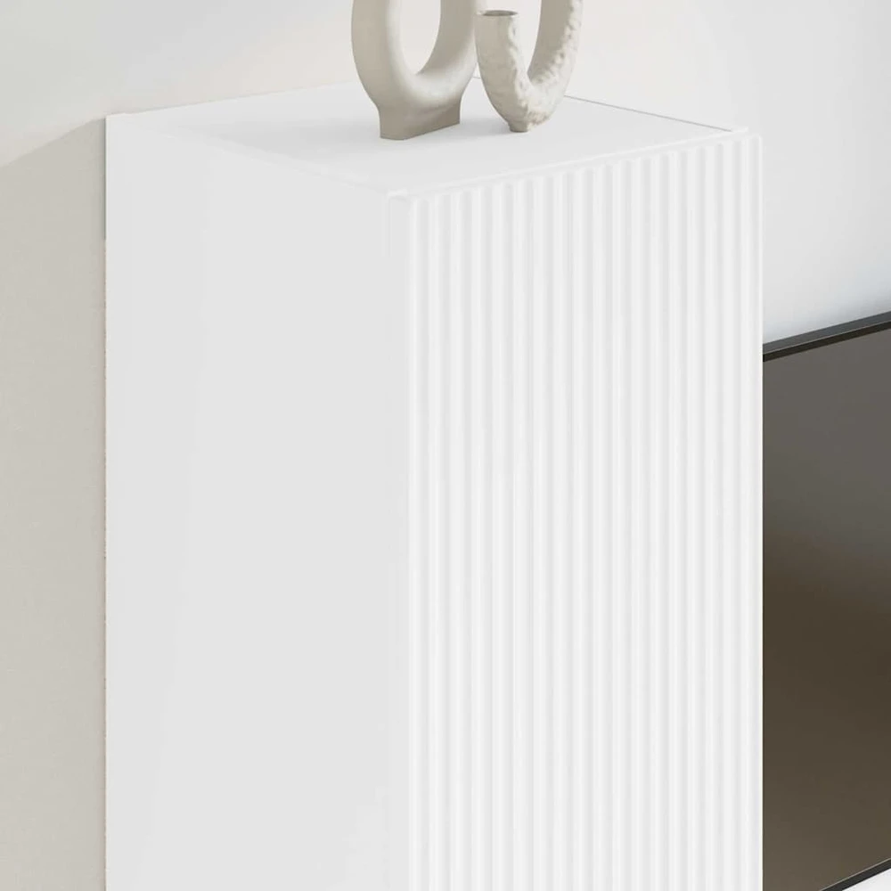 TV staliukas TV sieninė spintelė 30 x 31 x 60 cm Balta Apdirbta mediena