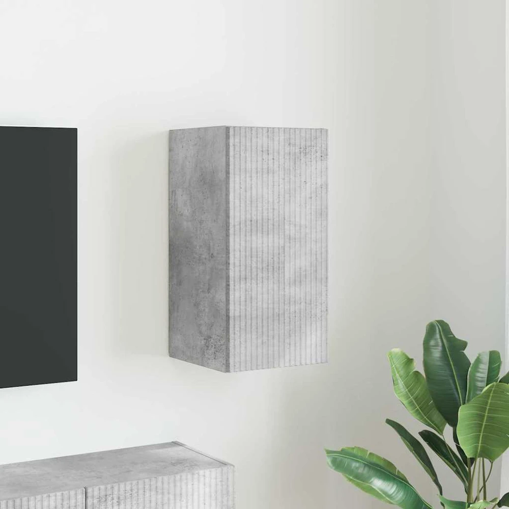 TV staliukas TV sieninė spintelė 30 x 31 x 60 cm Betono pilka
