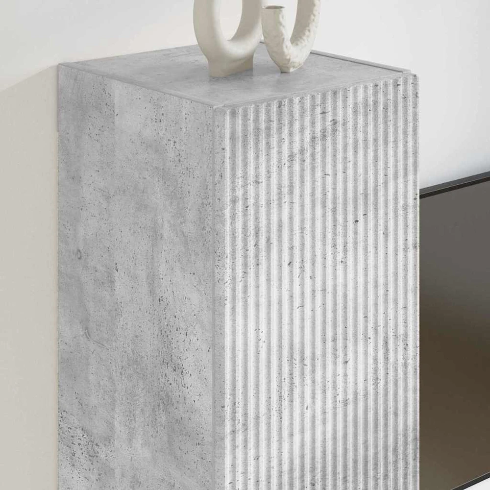 TV staliukas TV sieninė spintelė 30 x 31 x 60 cm Betono pilka