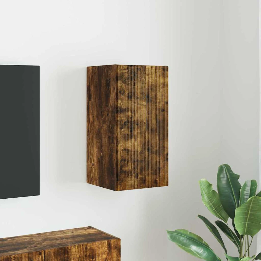 TV staliukas TV sieninė spintelė 30 x 31 x 60 cm Rūkyta ąžuolas