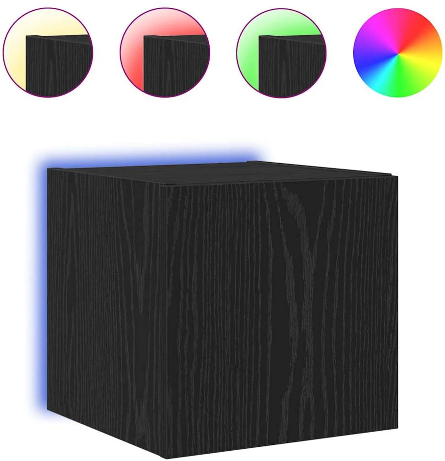 TV staliukas TV sieninė spintelė 30,5 x 35 x 30 cm Juodas ąžuolas