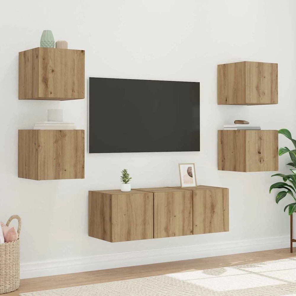 TV staliukas TV sieninė spintelė 30,5 x 35 x 30 cm Meistrų ąžuolas
