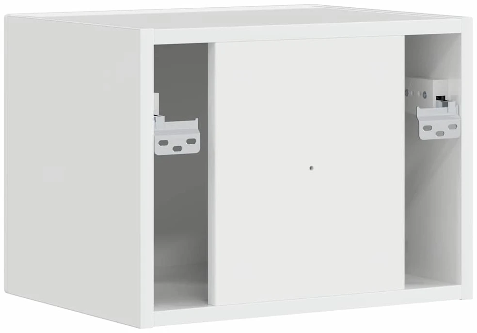 TV sieninė spintelė 39 x 31 x 29,5 cm Blizgus baltas