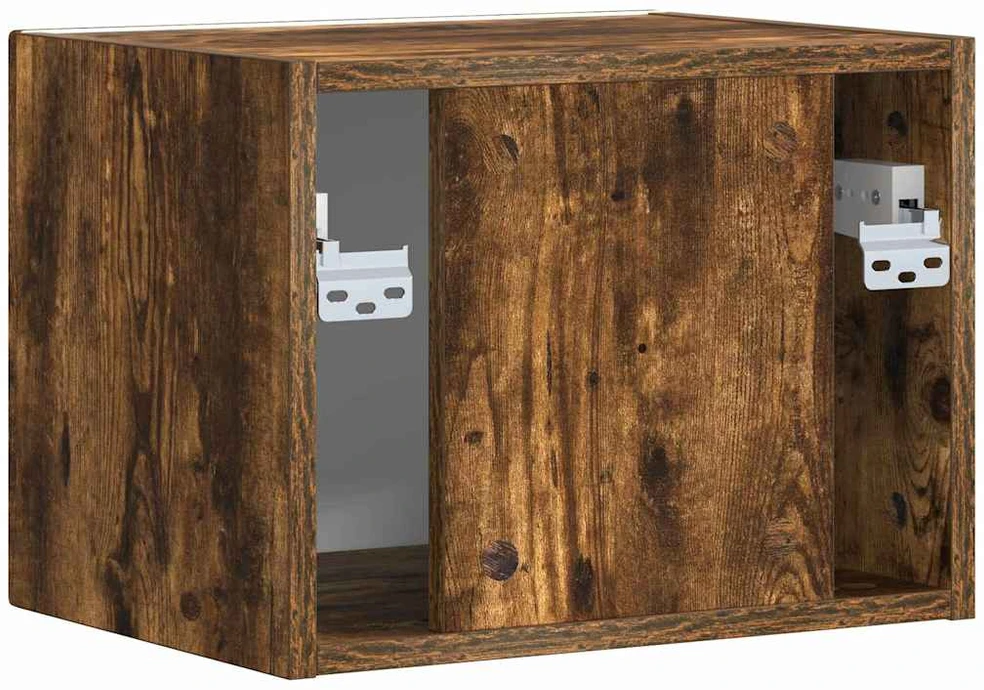 TV staliukas TV sieninė spintelė 39 x 31 x 29,5 cm Rūkyta ąžuolas