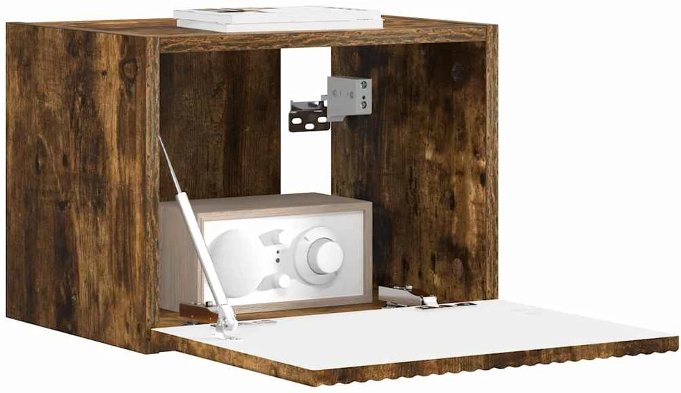 TV staliukas TV sieninė spintelė 39 x 31 x 29,5 cm Rūkyta ąžuolas