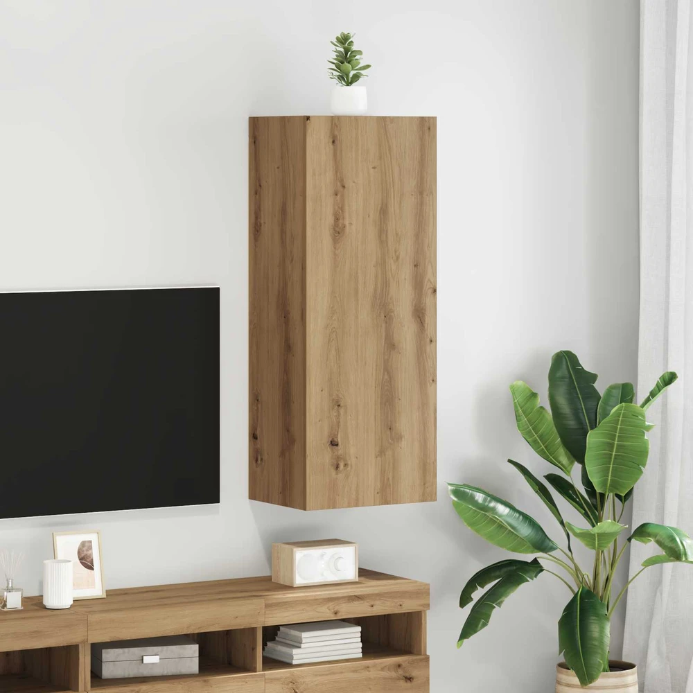 TV staliukas TV sieninė spintelė 40,5 x 30 x 102 cm Amatininkų ąžuolas