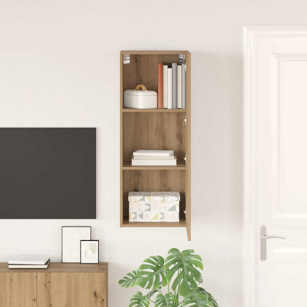 TV staliukas TV sieninė spintelė 40,5 x 30 x 102 cm Amatininkų ąžuolas