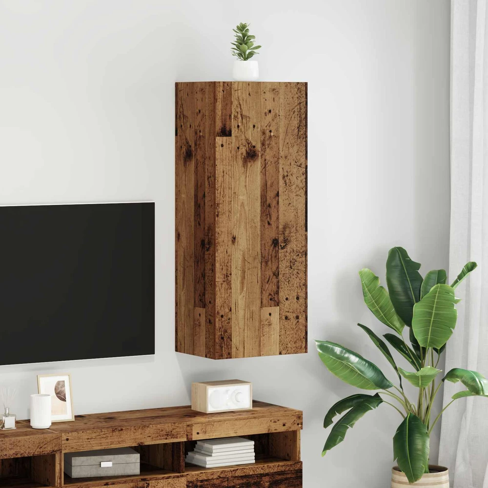 TV staliukas TV sieninė spintelė 40,5 x 30 x 102 cm Senovinis medis