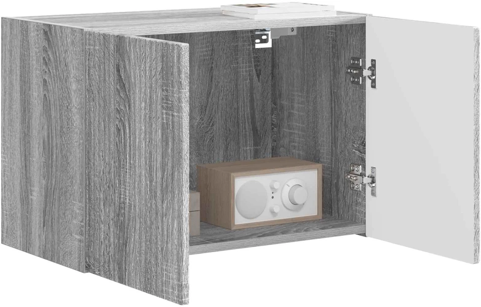 TV sieninė spintelė 59,5 x 31 x 40 cm Pilkas Sonoma