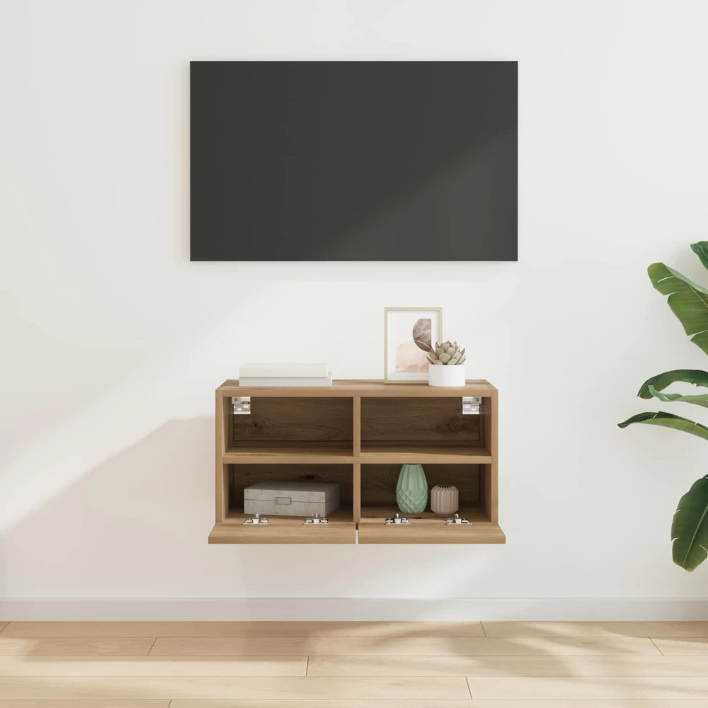 TV staliukas TV sieninė spintelė 60 x 30 x 30 cm Amatininkų ąžuolas