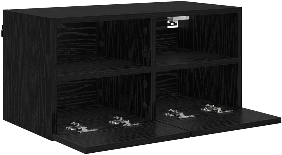 TV staliukas TV sieninė spintelė 60 x 30 x 30 cm Juodas ąžuolas