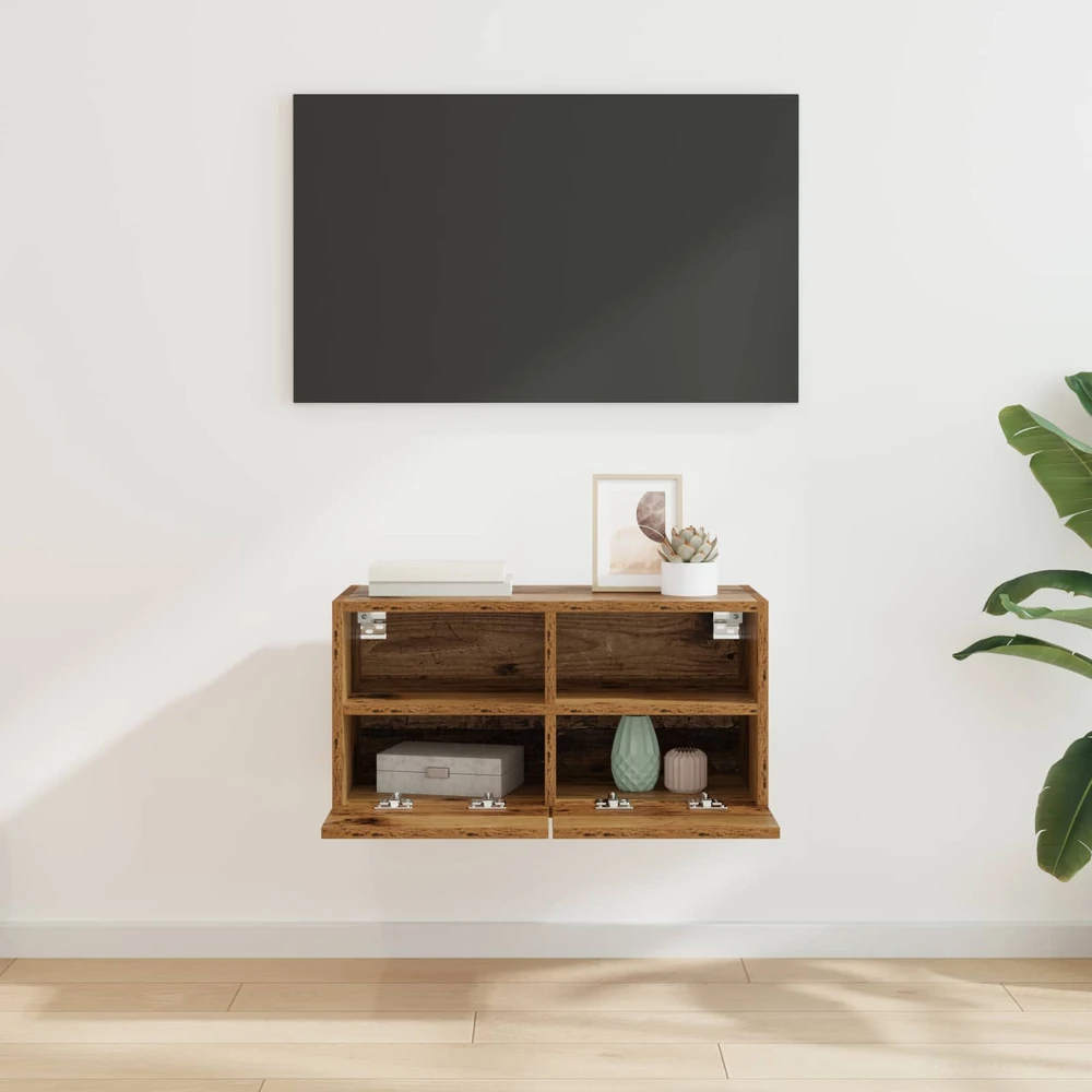 TV staliukas TV sieninė spintelė 60 x 30 x 30 cm Senovinis medis