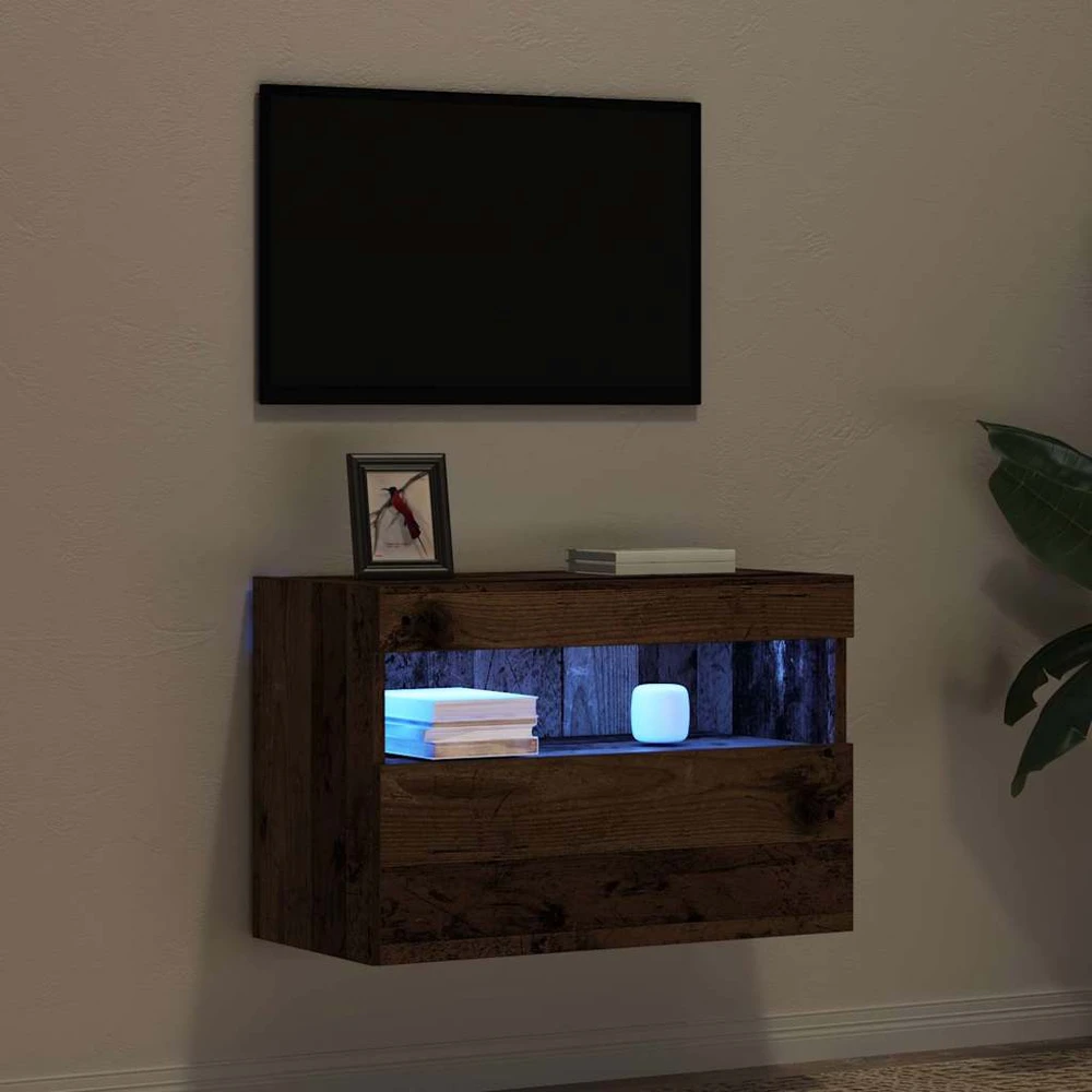 TV staliukas TV sieninė spintelė 60 x 30 x 40 cm Sena mediena