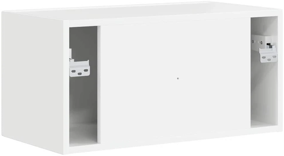 TV staliukas TV sieninė spintelė 60 x 31 x 29,5 cm Blizgus baltas