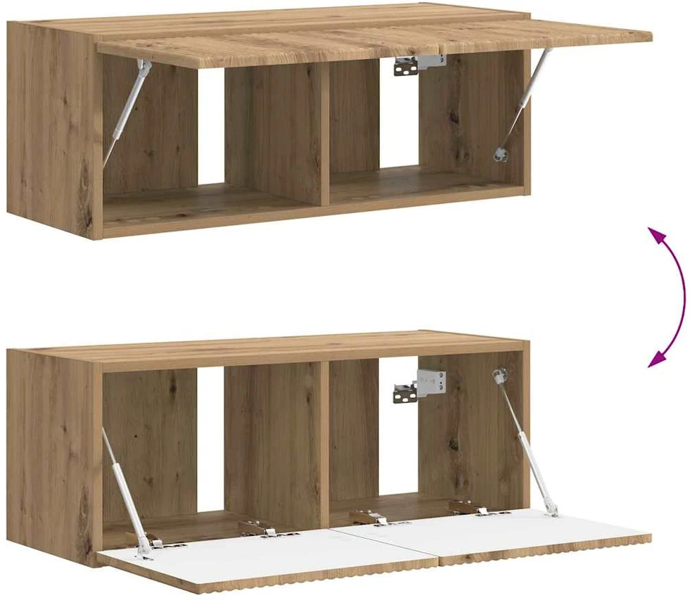 TV staliukas TV sieninė spintelė 78,5 x 31 x 29,5 cm Meistrų ąžuolas
