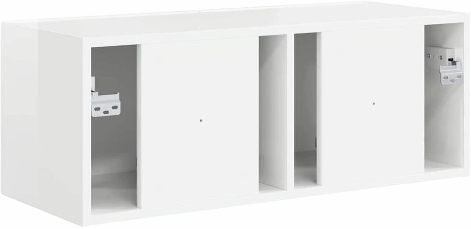TV staliukas TV sieninė spintelė 78,5 x 31 x 29,5 cm Blizgus baltas