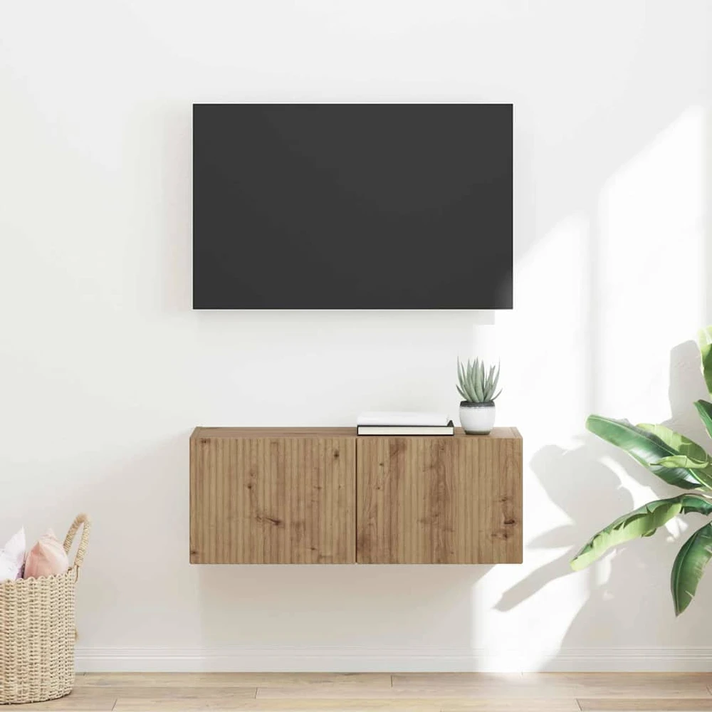 TV staliukas TV sieninė spintelė 78,5 x 31 x 29,5 cm Meistrų ąžuolas