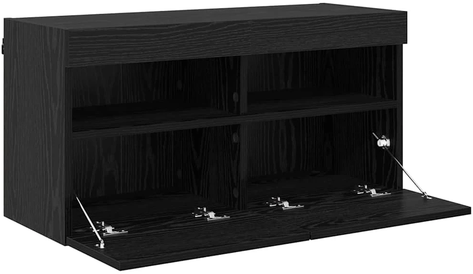 TV staliukas TV sieninė spintelė 80 x 30 x 40 cm Juodas ąžuolas