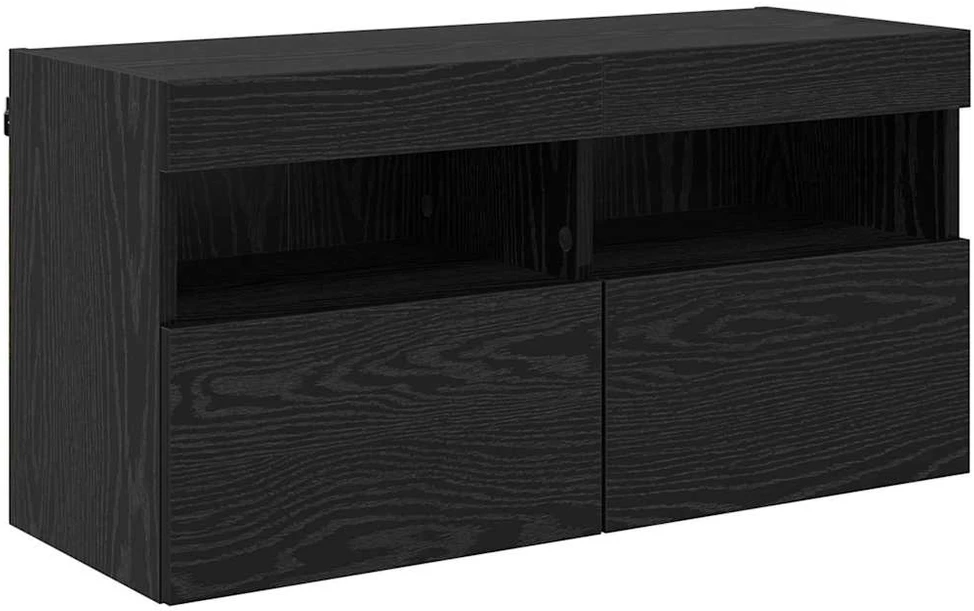 TV staliukas TV sieninė spintelė 80 x 30 x 40 cm Juodas ąžuolas