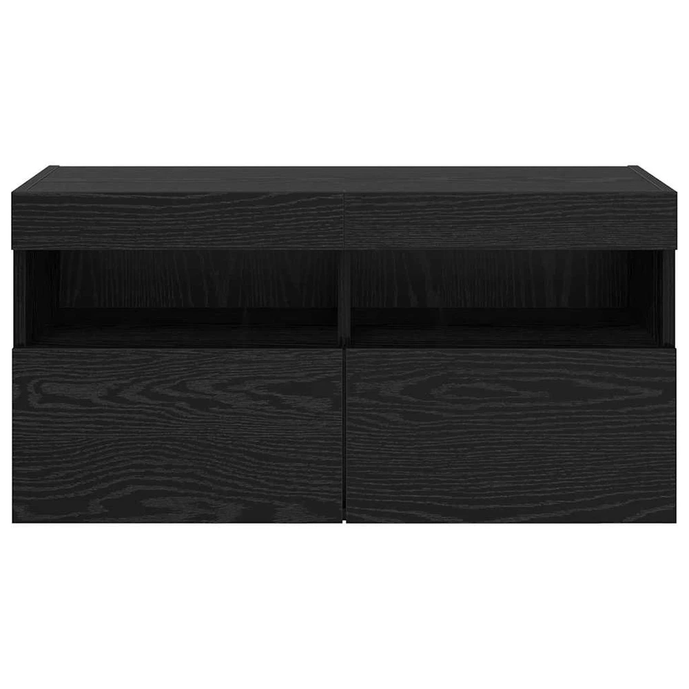 TV staliukas TV sieninė spintelė 80 x 30 x 40 cm Juodas ąžuolas