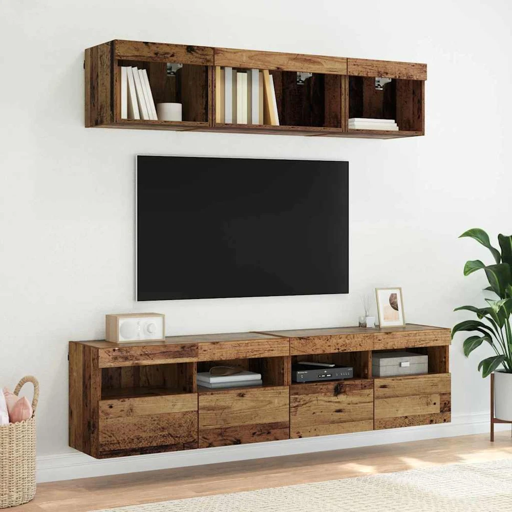 TV staliukas TV sieninė spintelė 80 x 30 x 40 cm Senovinis medis