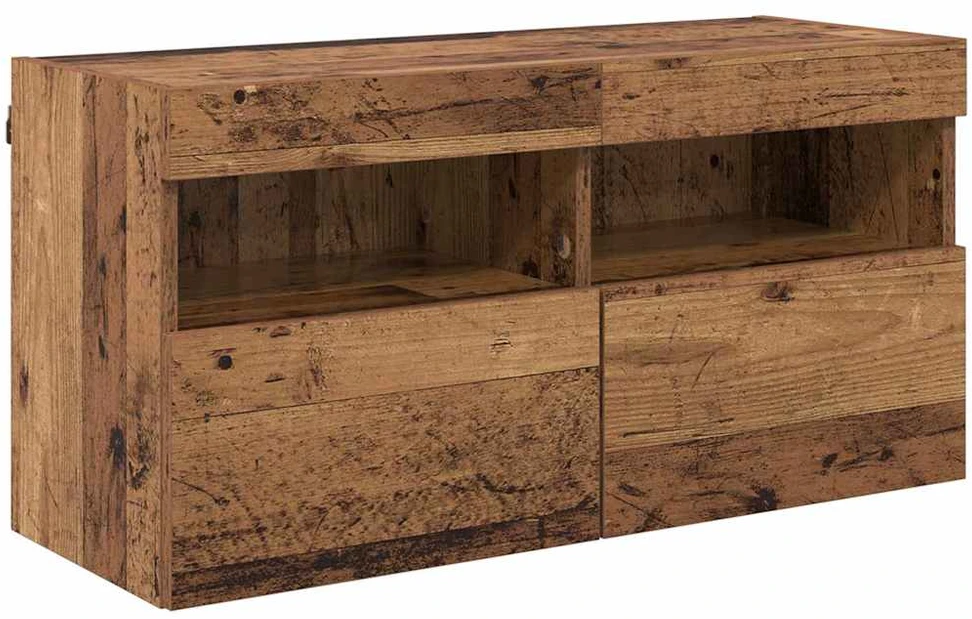 TV staliukas TV sieninė spintelė 80 x 30 x 40 cm Senovinis medis
