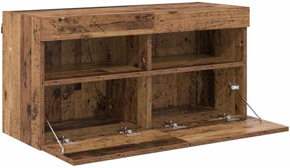 TV staliukas TV sieninė spintelė 80 x 30 x 40 cm Senovinis medis