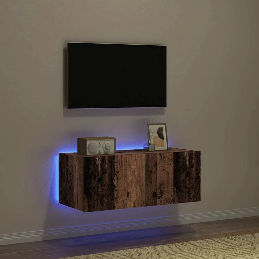 TV staliukas TV sieninė spintelė 80 x 35 x 31 cm Senas medis