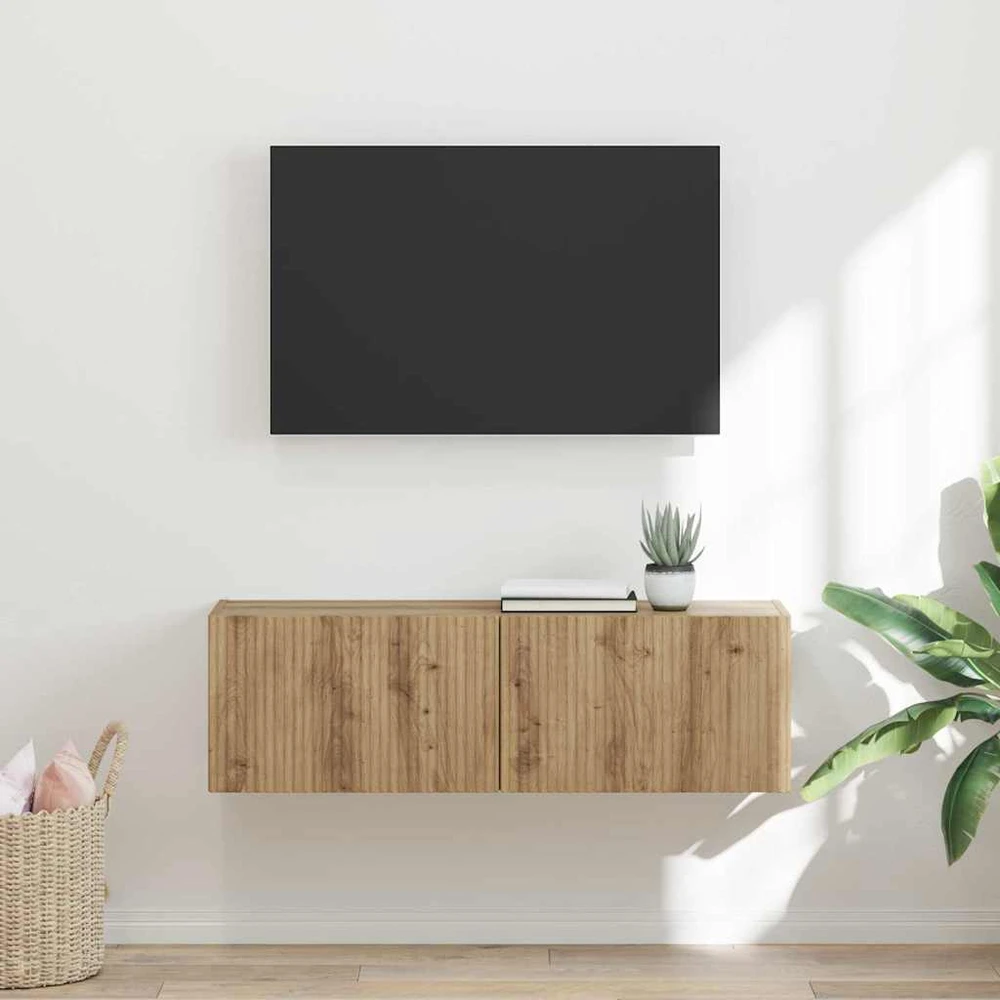 TV staliukas TV sieninė spintelė 98 x 31 x 29,5 cm Meistrų ąžuolas