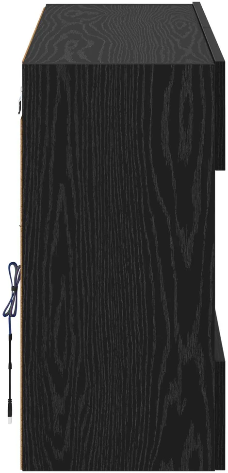 TV staliukas TV sieninė spintelė 98,5 x 30 x 60,5 cm Juodas ąžuolas