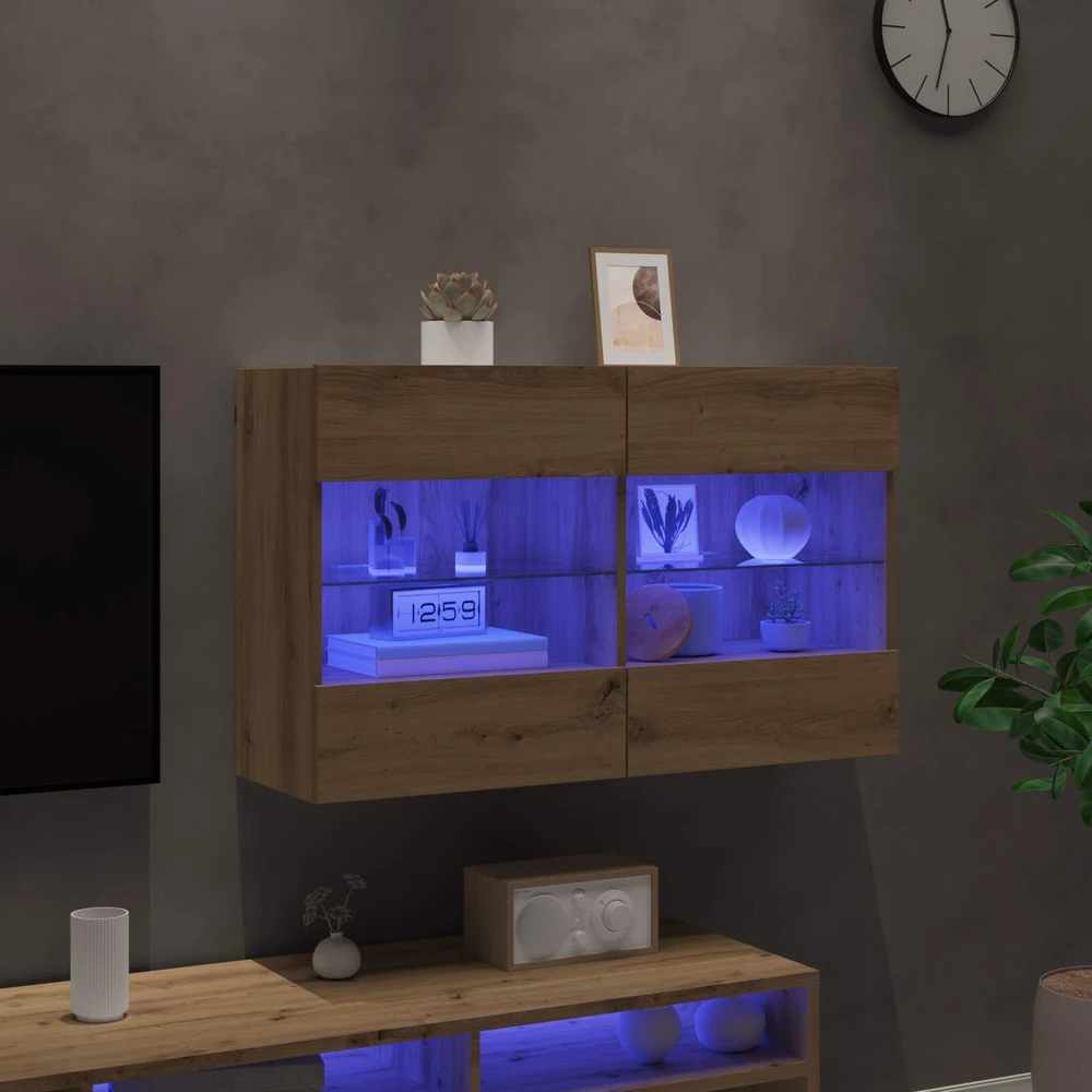 TV sieninė spintelė 98,5 x 30 x 60,5 cm Amatininkų ąžuolas