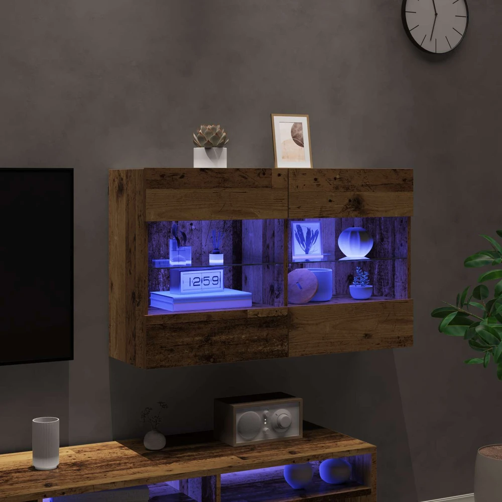 TV staliukas TV sieninė spintelė 98,5 x 30 x 60,5 cm Senovinis medis