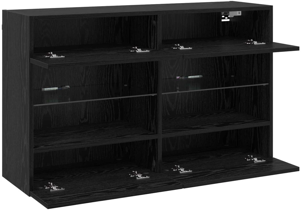 TV staliukas TV sieninė spintelė 98,5 x 30 x 60,5 cm Juodas ąžuolas