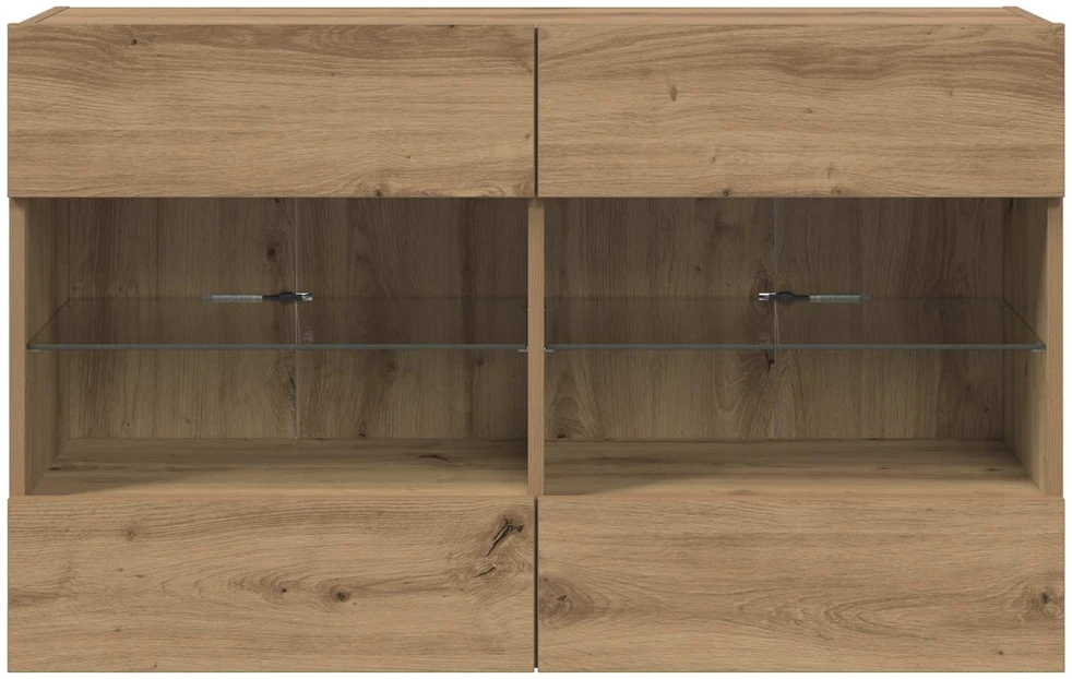 TV sieninė spintelė 98,5 x 30 x 60,5 cm Amatininkų ąžuolas