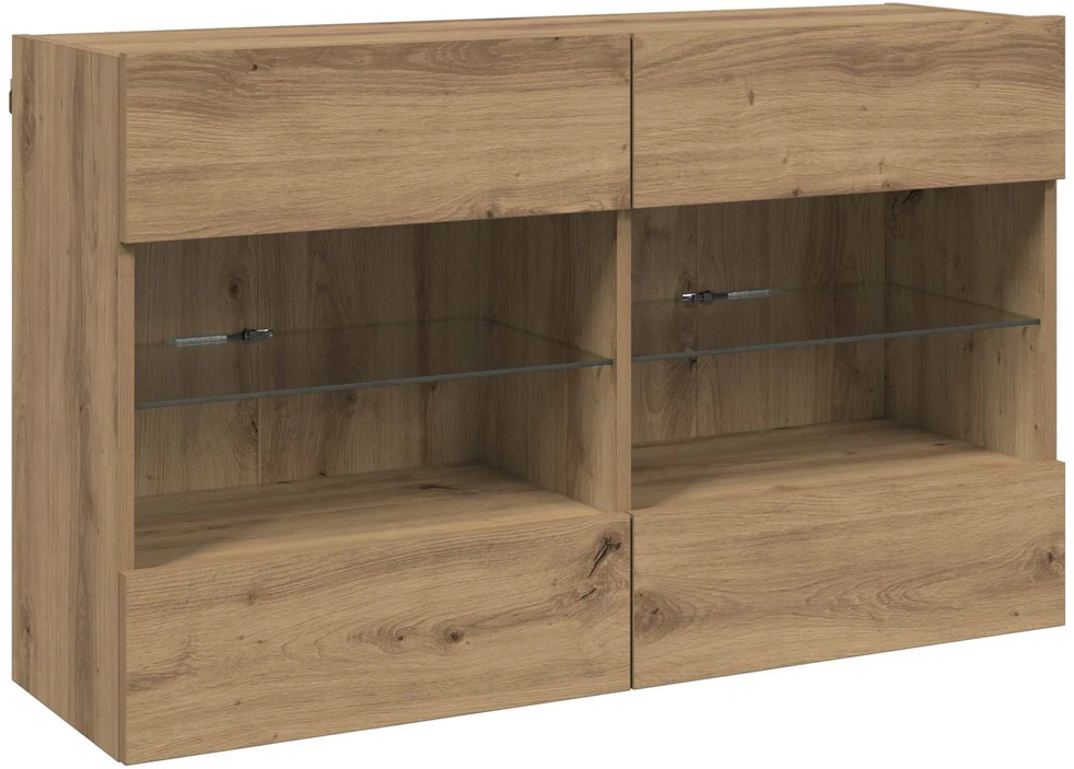 TV sieninė spintelė 98,5 x 30 x 60,5 cm Amatininkų ąžuolas