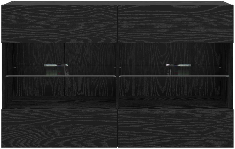 TV staliukas TV sieninė spintelė 98,5 x 30 x 60,5 cm Juodas ąžuolas