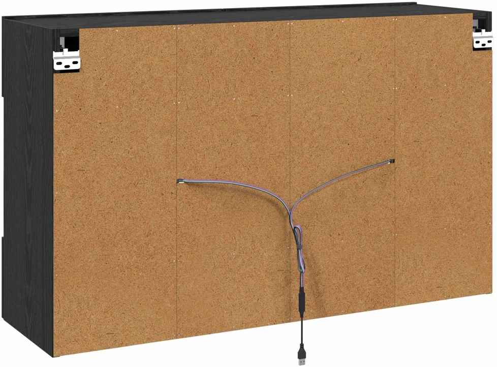 TV staliukas TV sieninė spintelė 98,5 x 30 x 60,5 cm Juodas ąžuolas