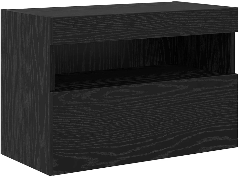 TV staliukas TV sieninės spintos komplektas su LED apšvietimu 7 vnt.