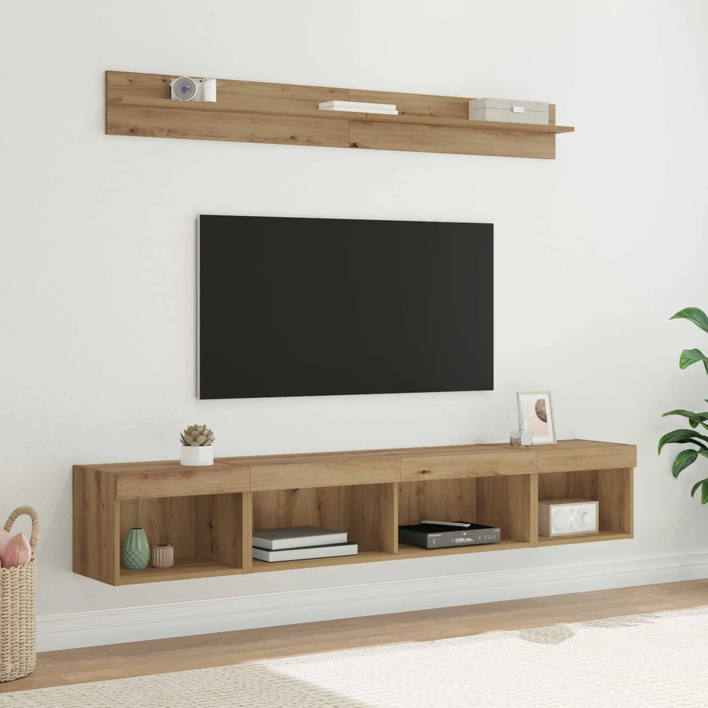 TV staliukas TV sieninio kabineto komplektas 5 vnt. Amatininkų ąžuolas