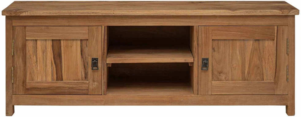 TV staliukas TV spintelė 110 x 30 x 40 cm Natūrali Kieto teka medžio