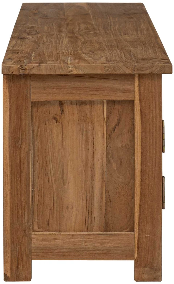 TV staliukas TV spintelė 110 x 30 x 40 cm Natūrali Kieto teka medžio