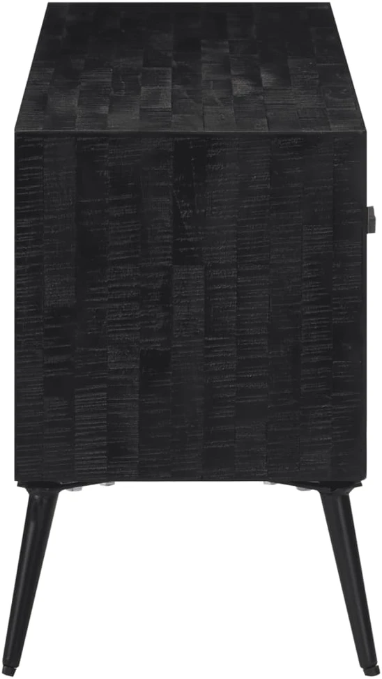 TV staliukas TV spintelė, 112x31x45cm, perdirbtos tikmedžio medienos masyvas