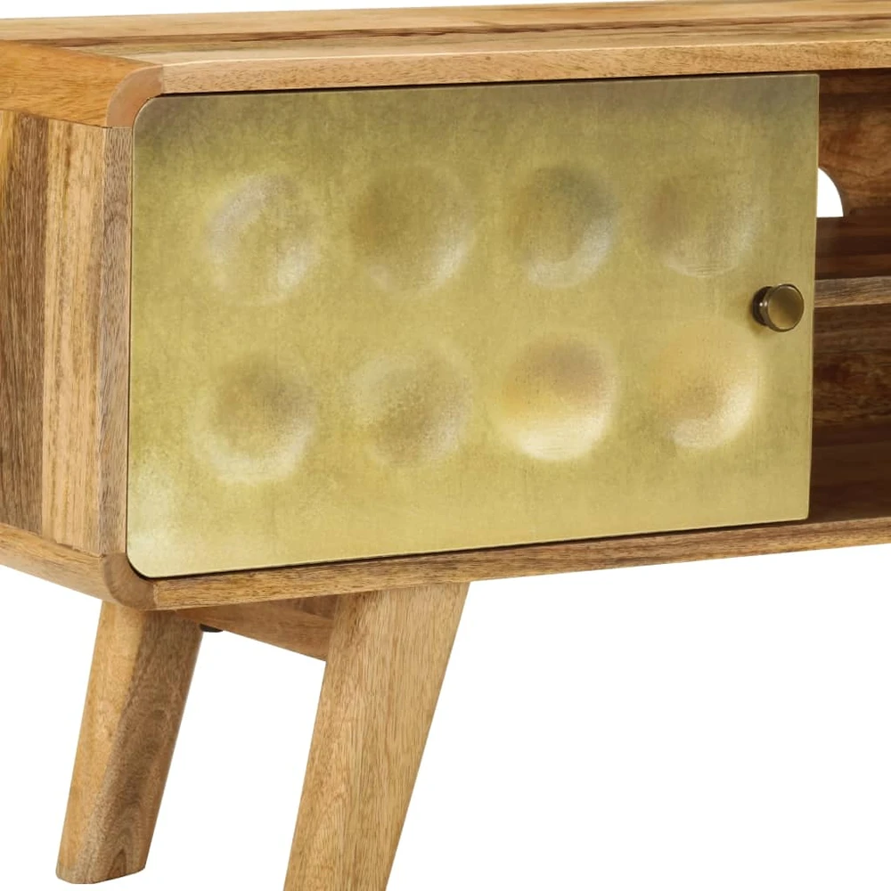TV staliukas TV spintelė, 120x30x45cm, mango medienos masyvas