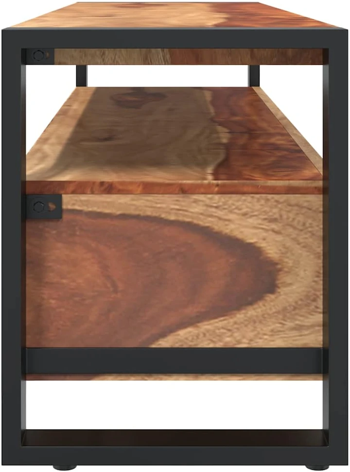TV staliukas TV spintelė, 120x35x45cm, rausv. dalbergijos med. masyvas