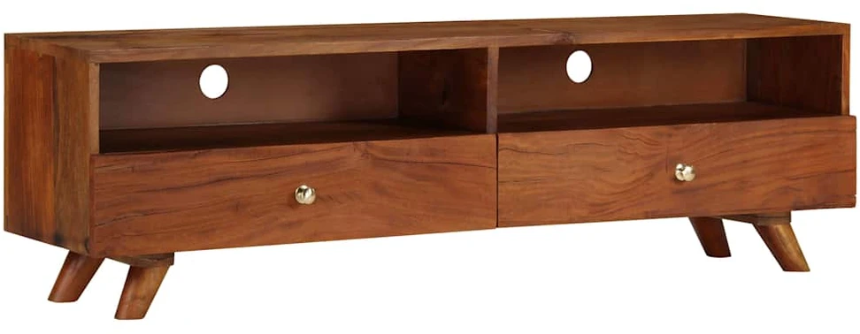 TV staliukas TV spintelė, 140x30x40cm, perdirbtos medienos masyvas