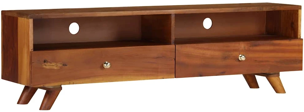 TV staliukas TV spintelė, 140x30x40cm, perdirbtos medienos masyvas